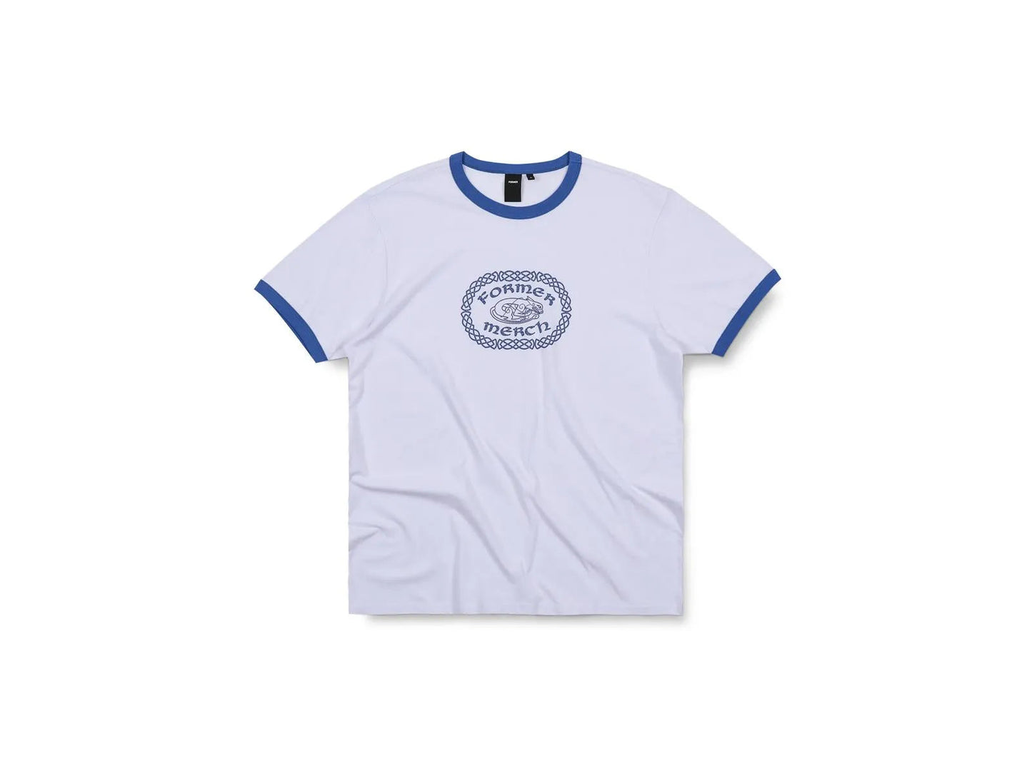 Former Merchandise - CELTIC RINGER T-SHIRT - White Cobalt - ARROW & BEAST