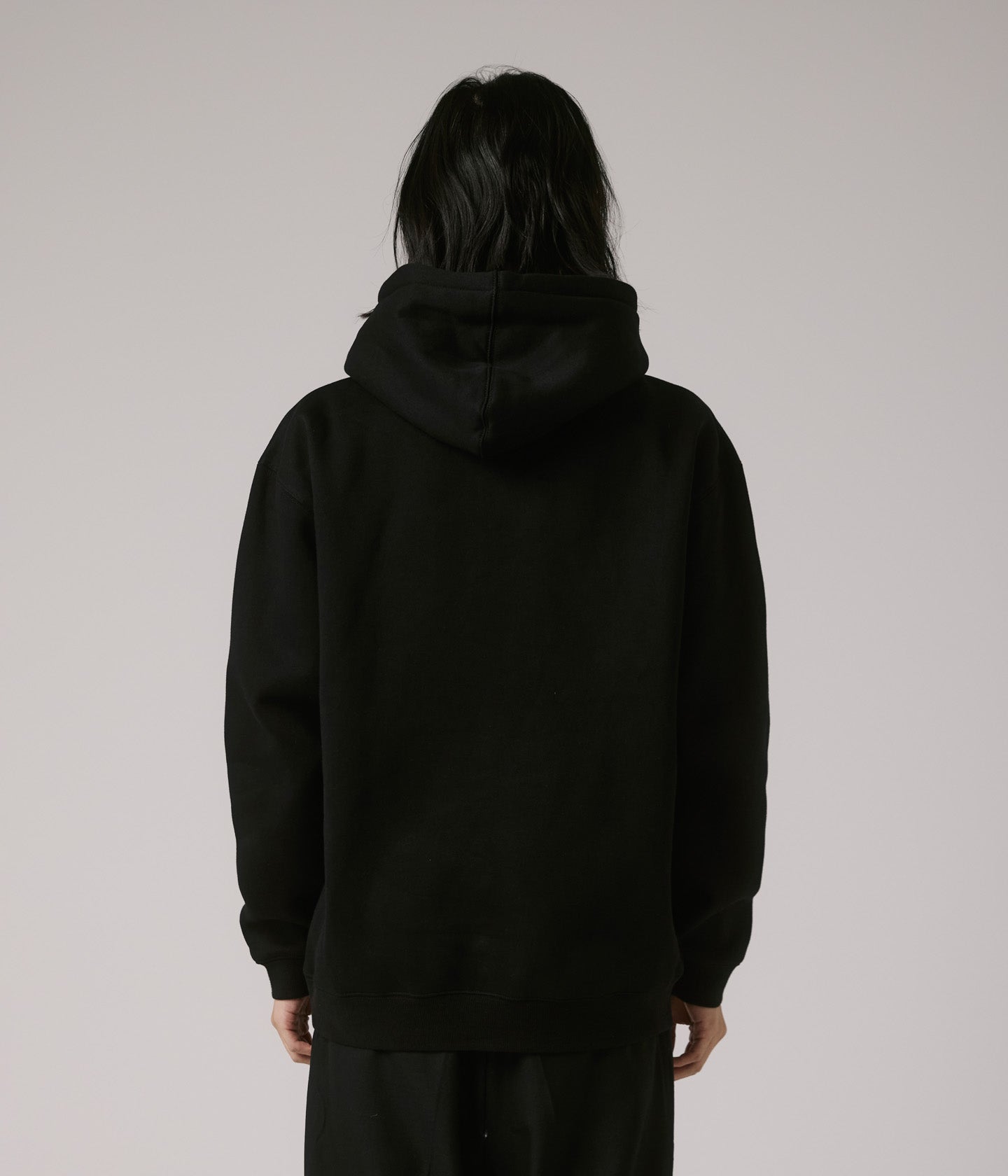 PUNCTURE SATIN HOOD // BLACK