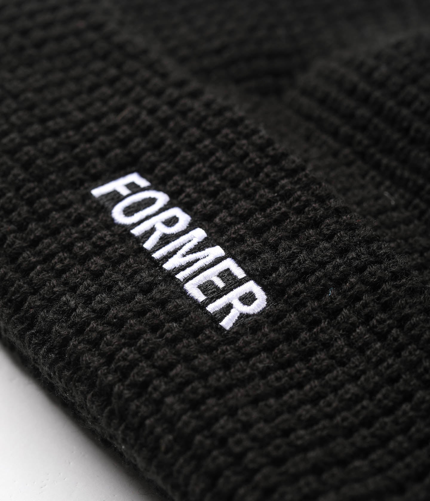 LEGACY WAFFLE BEANIE // BLACK
