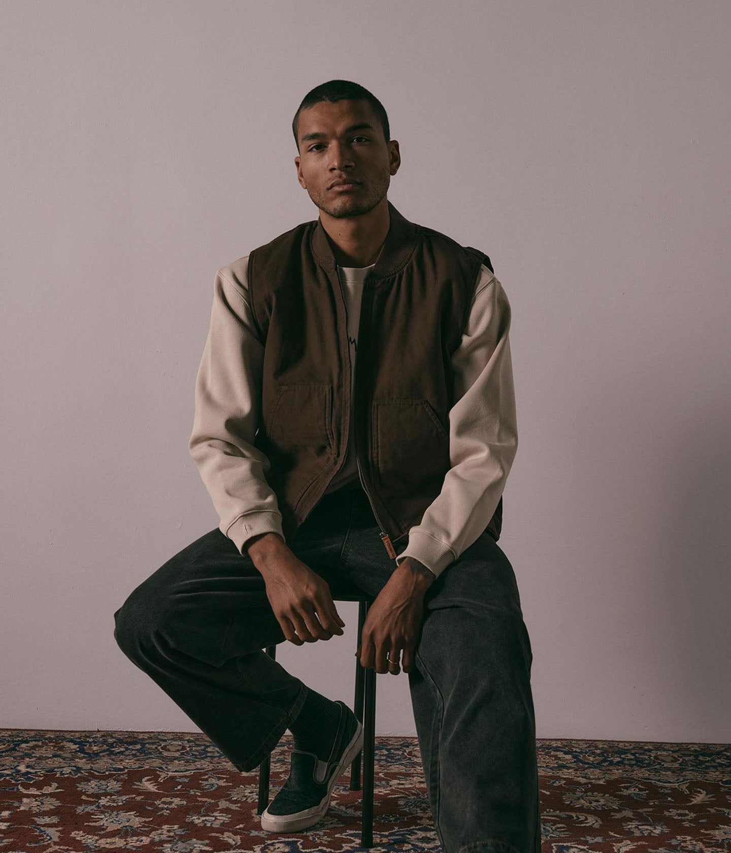 VT CANVAS VEST // BROWN