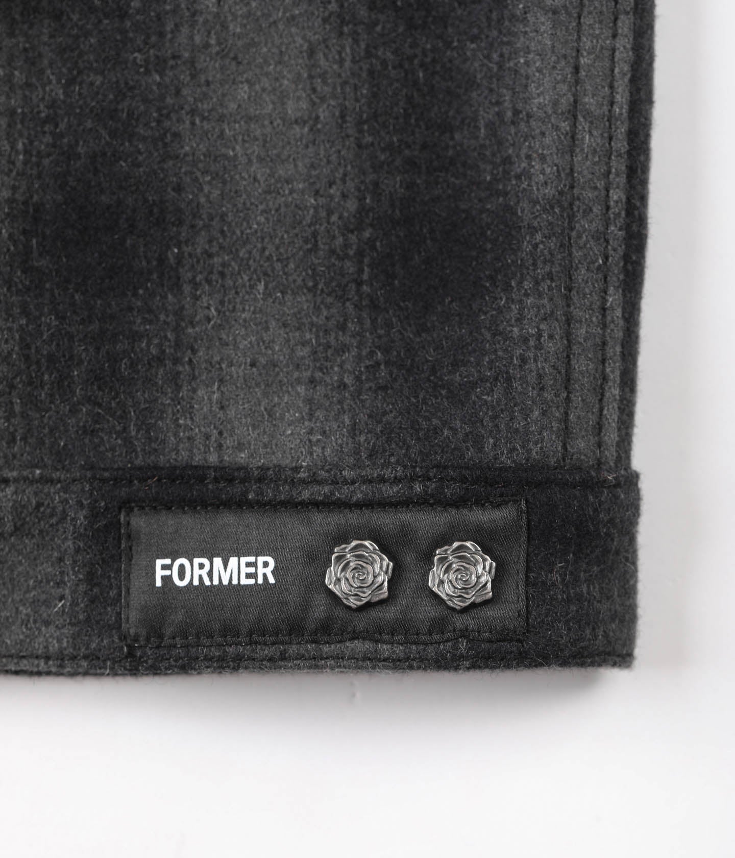 CA CHECK CAGE JACKET // BLACK