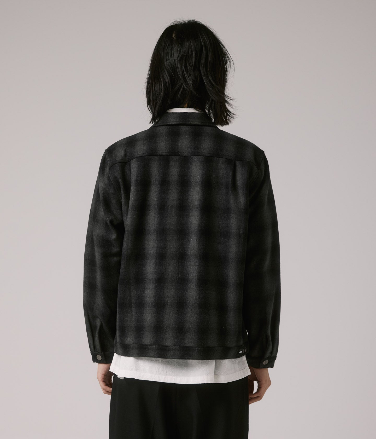 CA CHECK CAGE JACKET // BLACK