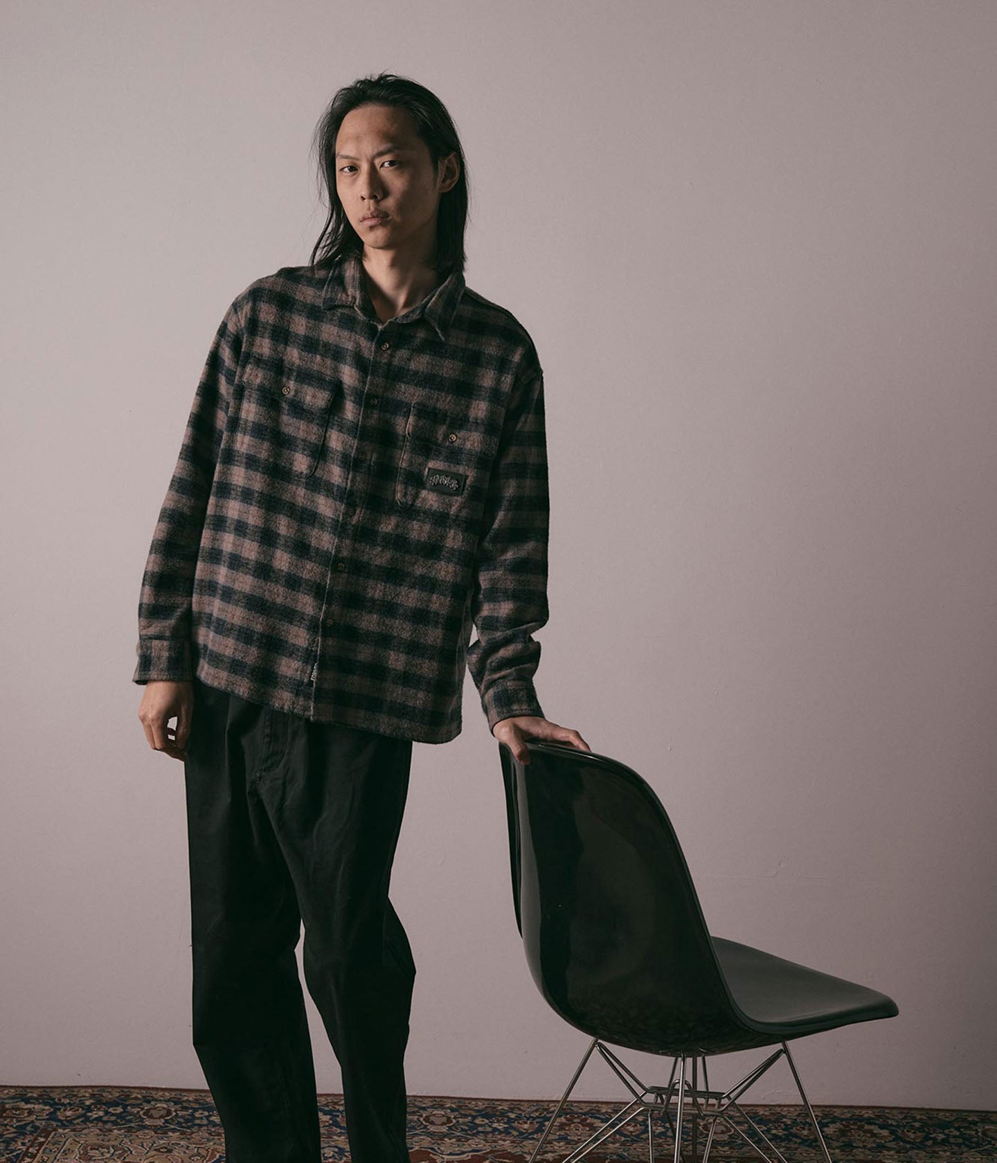 MANNERS PLAID LS SHIRT // TAUPE