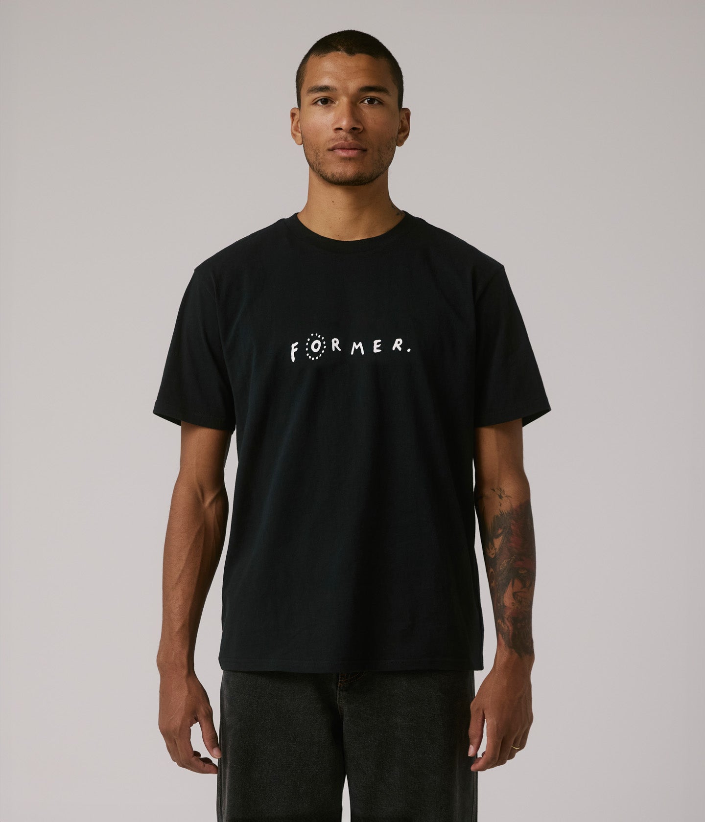SKITTISH T-SHIRT // BLACK