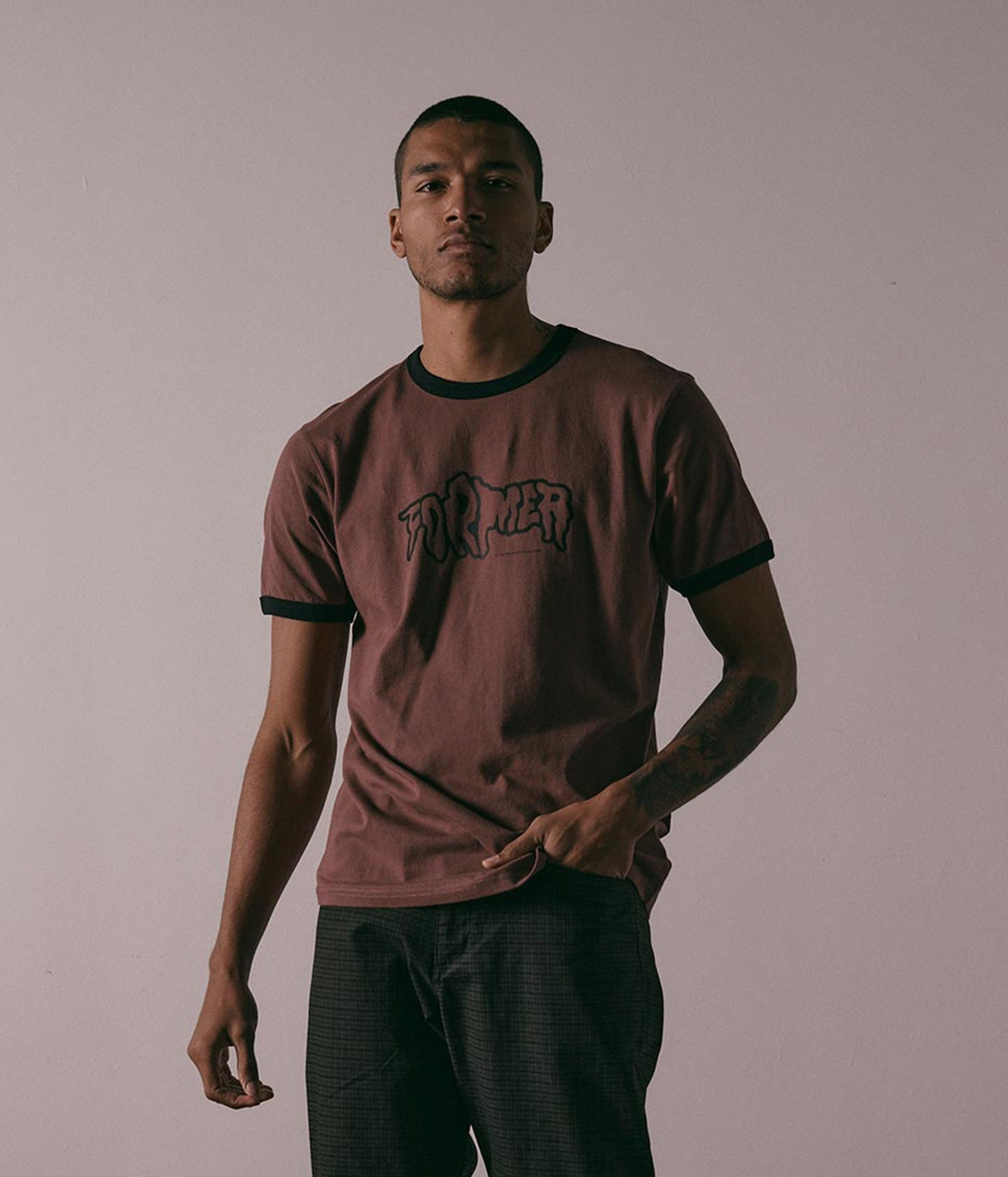 VANISH RINGER T-SHIRT // PLUM