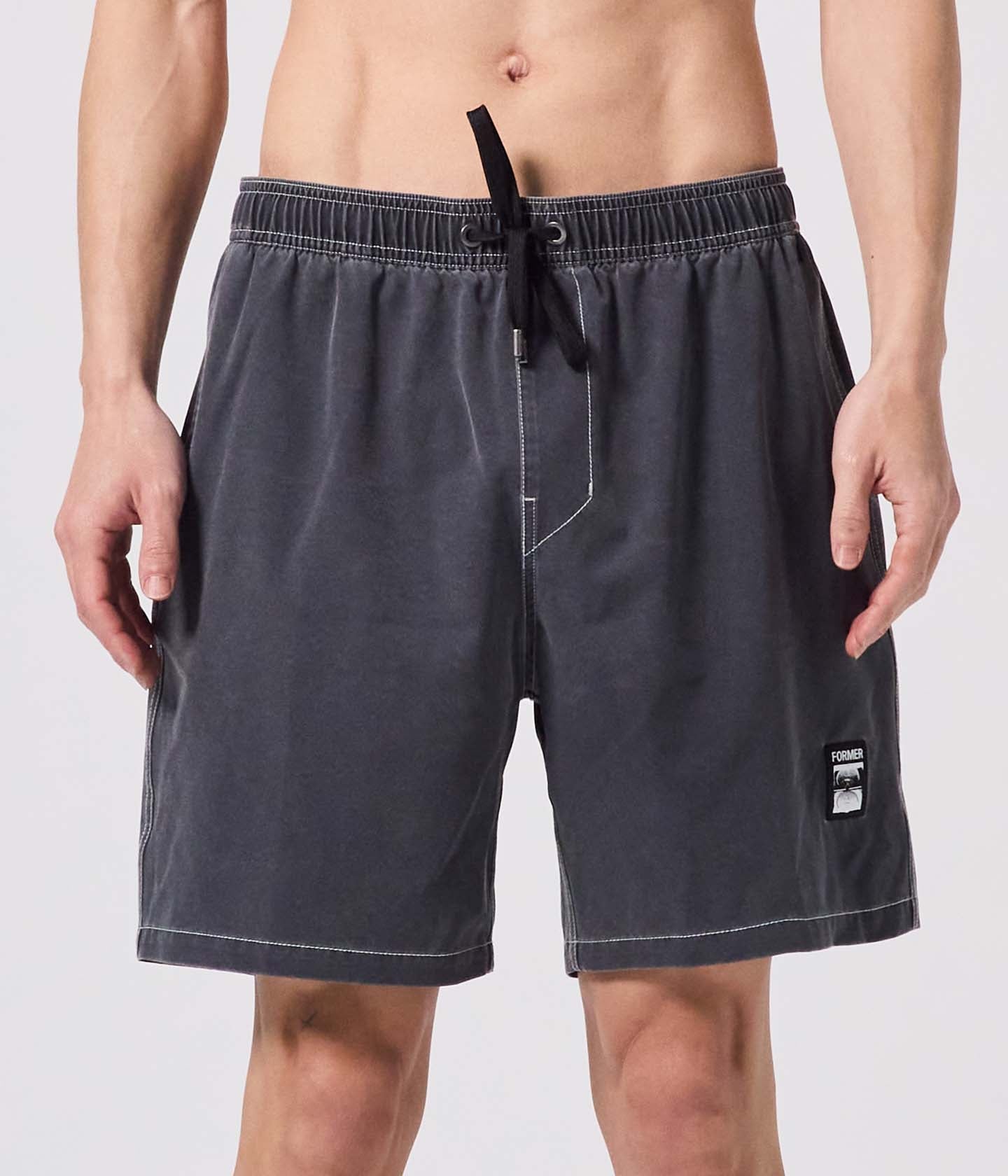 SWANS 18' SWIM TRUNK // BLACK