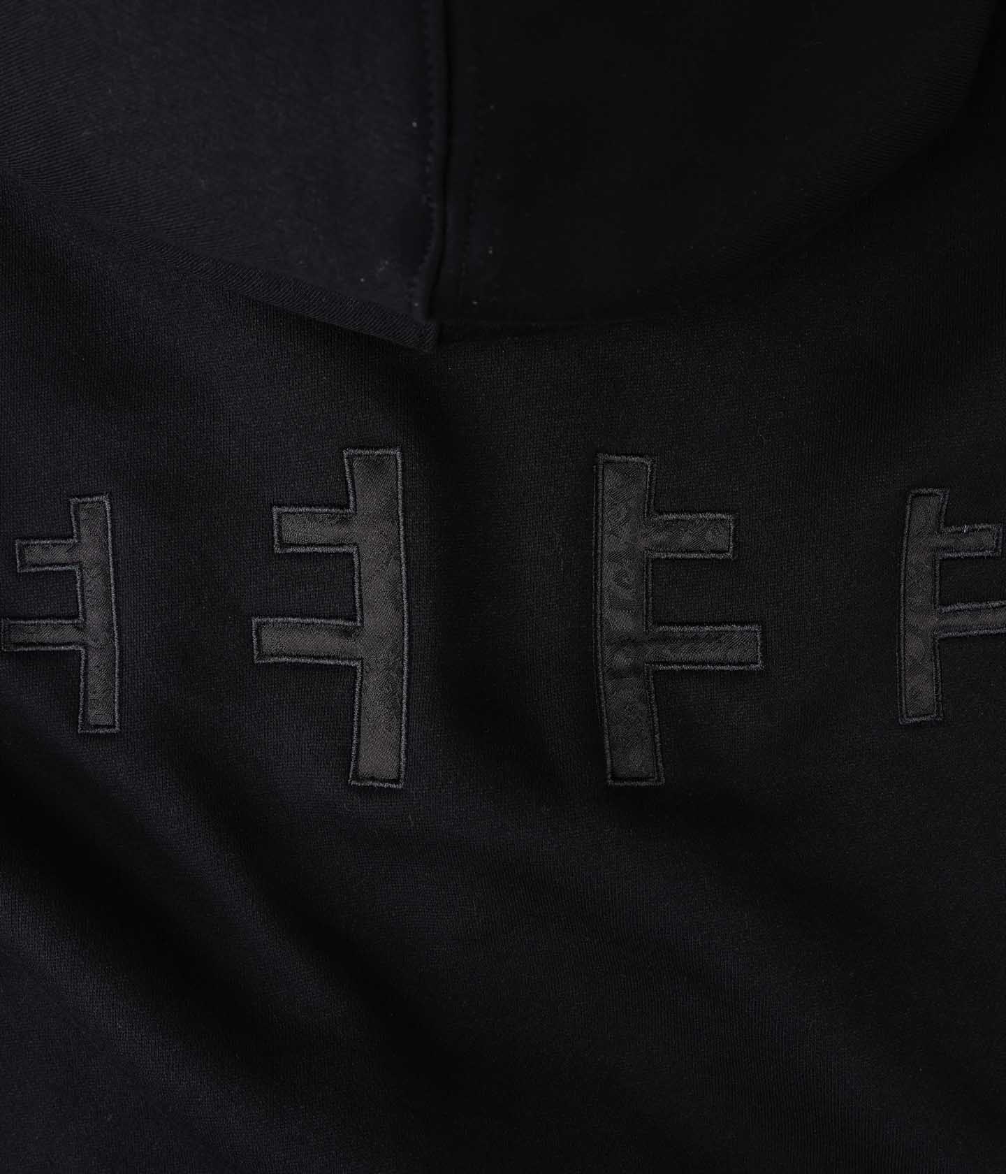 RECURRENT F LINED ZT HOOD // BLACK