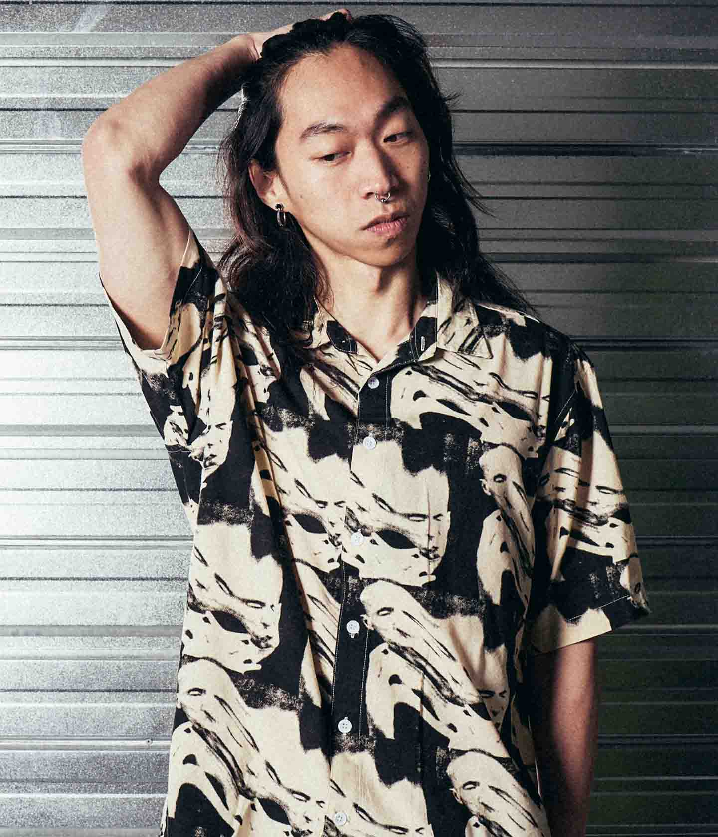 DISTORT SS SHIRT // BONE