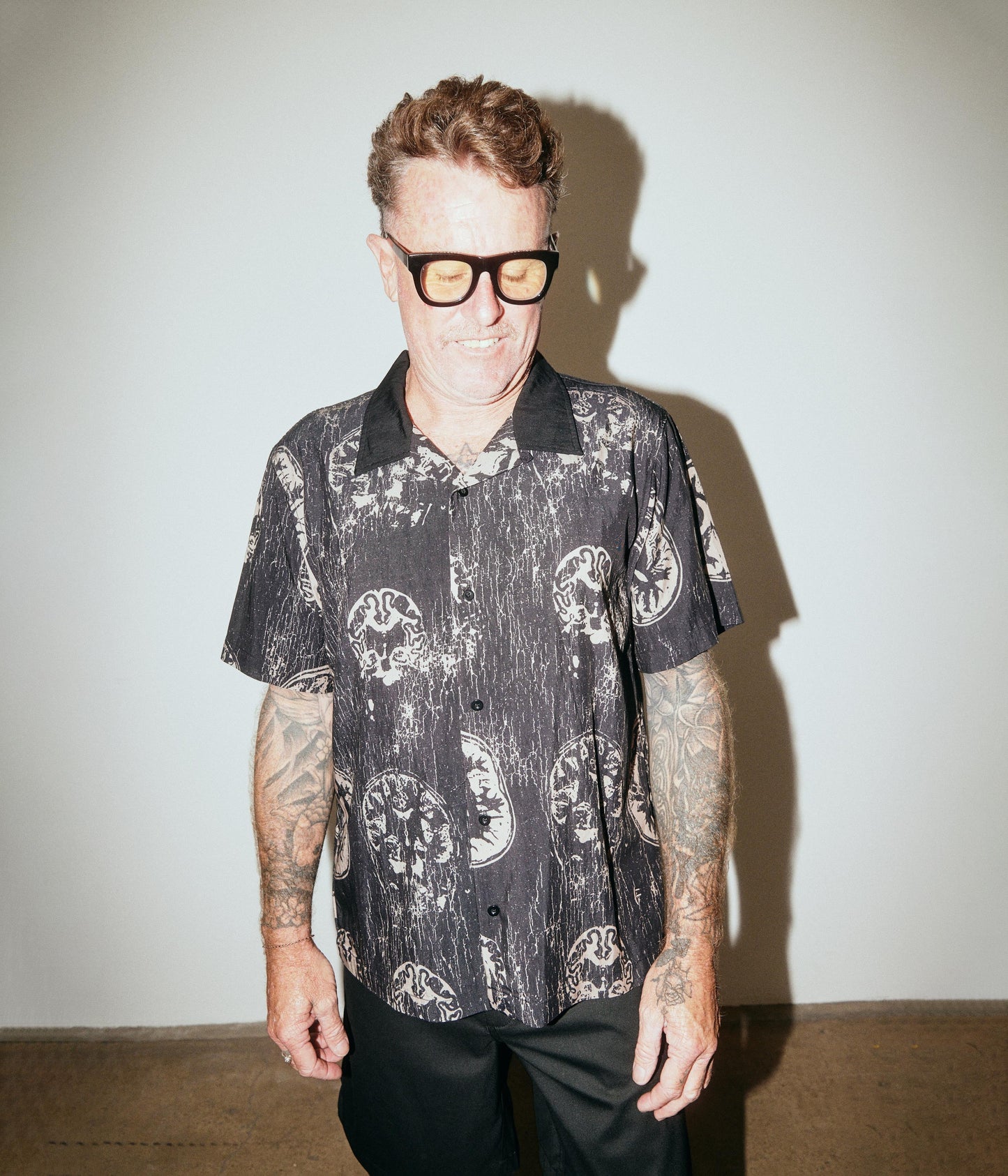 MARILYN BRAINSCAN SS SHIRT // BLACK MUSHROOM