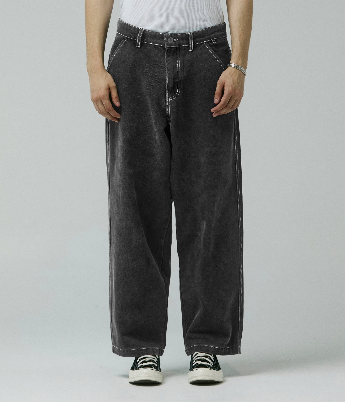 REYNOLDS FLATLINE DENIM PANT // WASHED BLACK