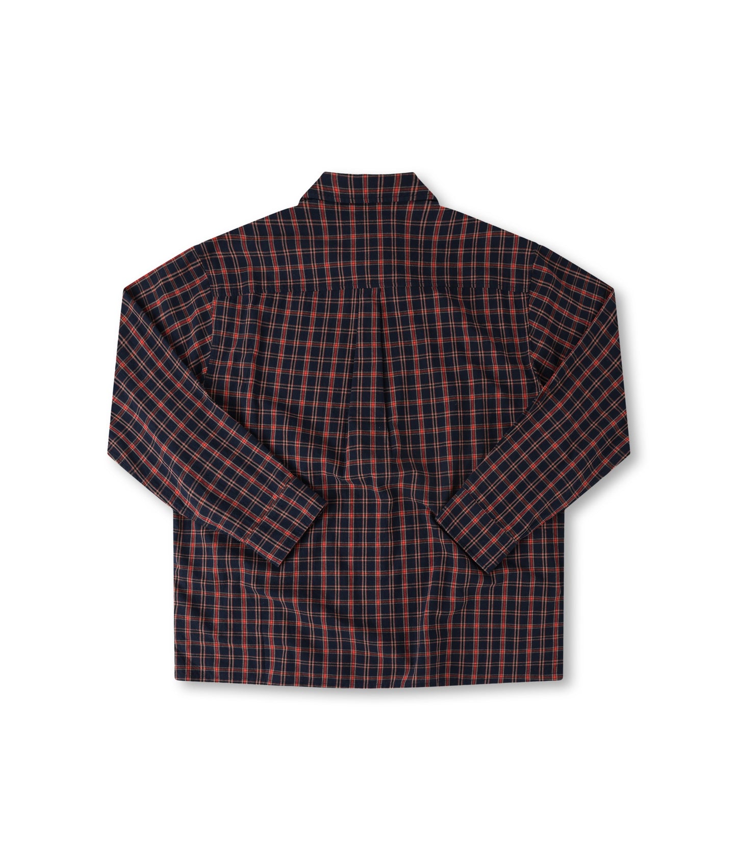 VIVIAN CHECK LS SHIRT // NAVY