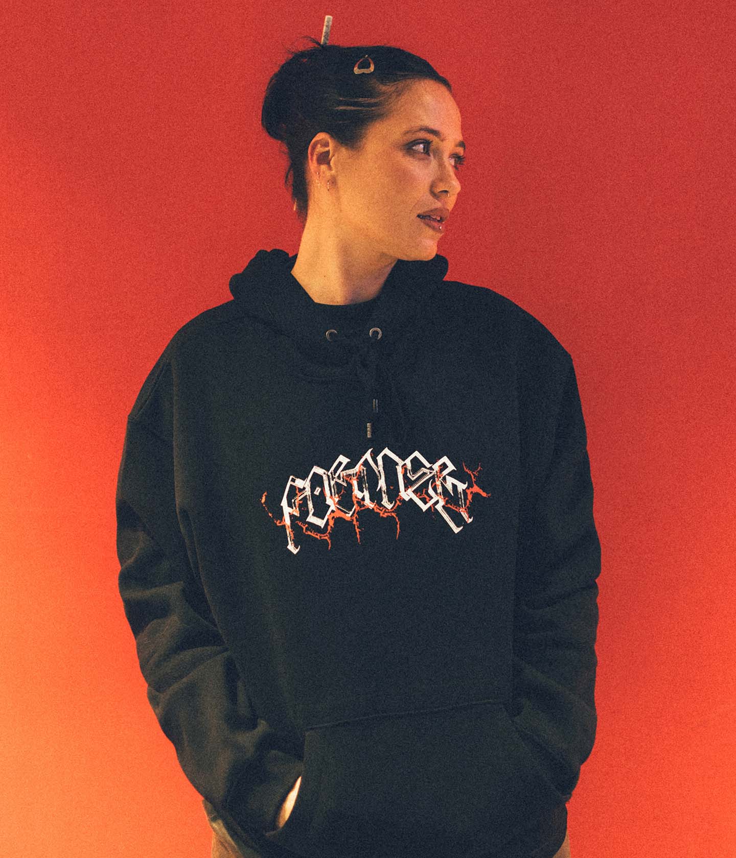 FRACTURE HOOD // BLACK