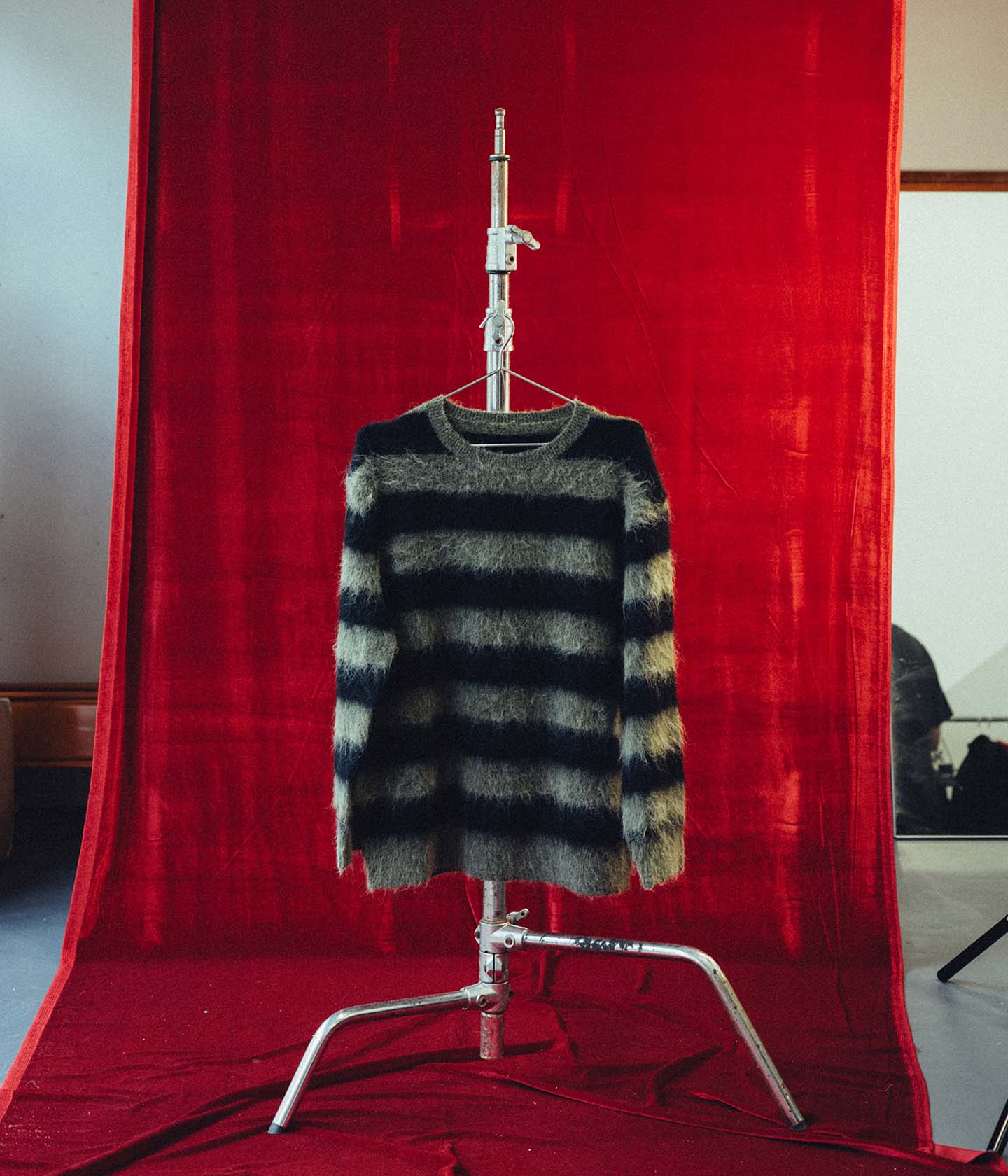 DION STRIPE KNIT // BLACK