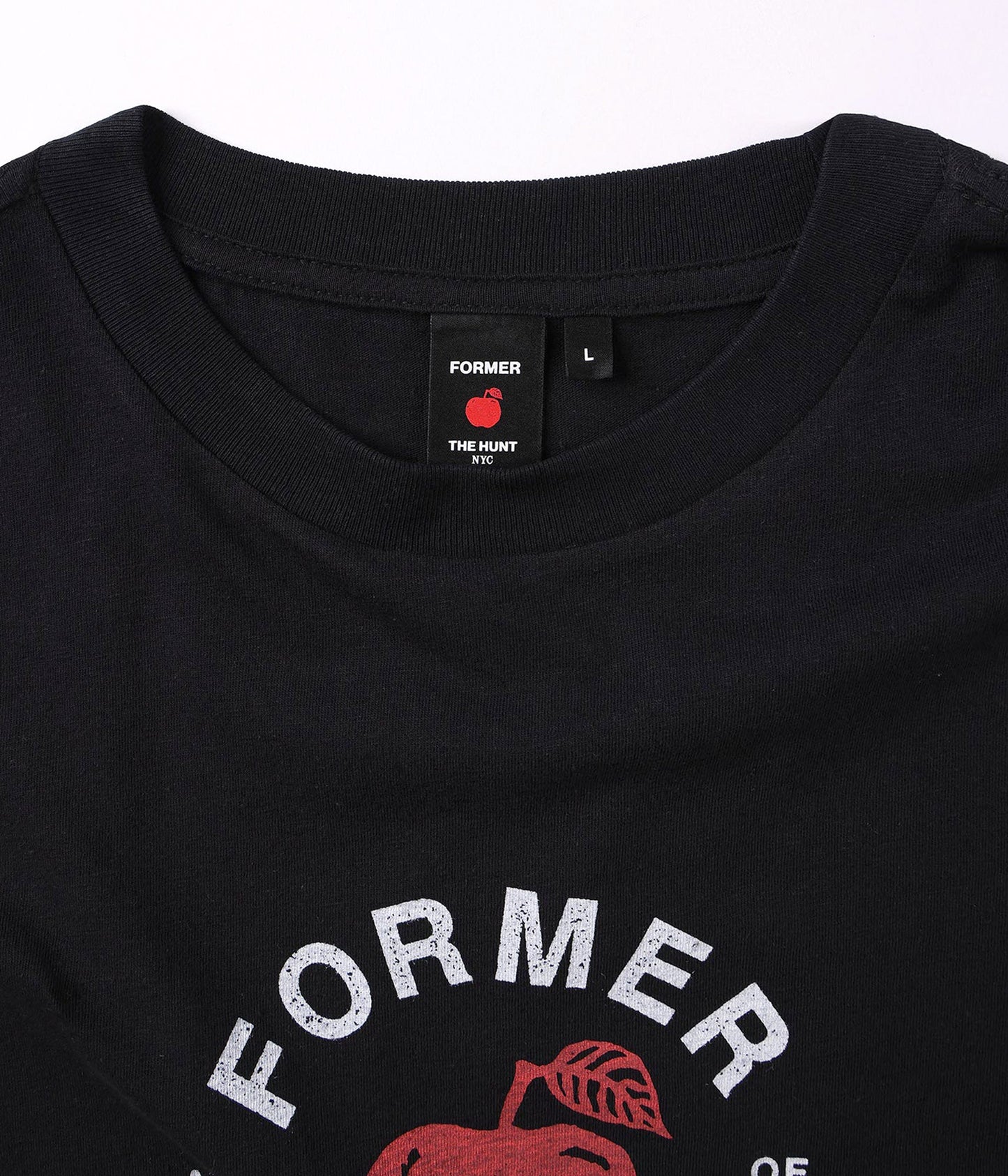 FH BIG APPLE LINEN T-SHIRT // BLACK