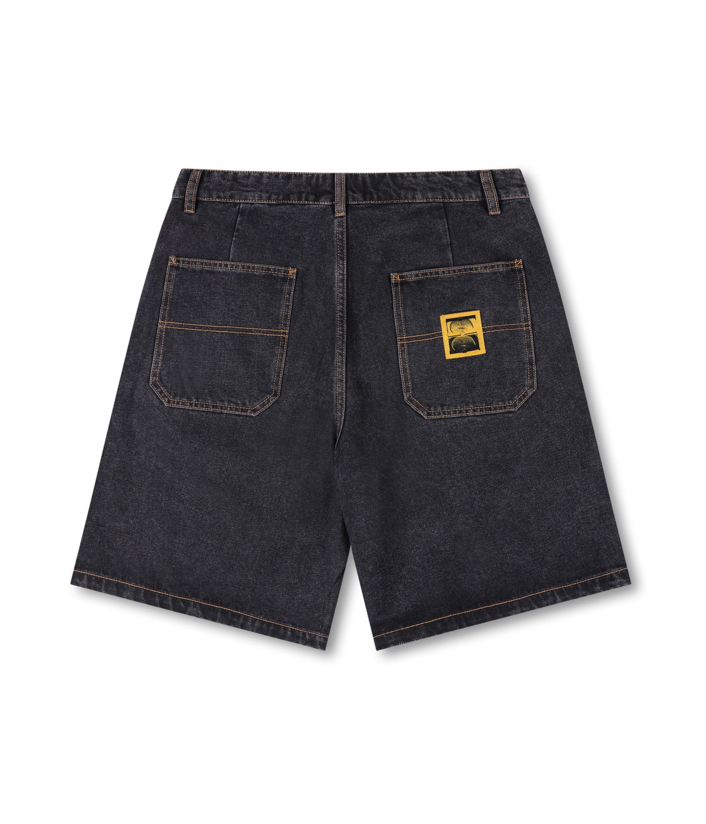 REYNOLDS 21 DENIM WALKSHORT // WASHED BLACK YELLOW