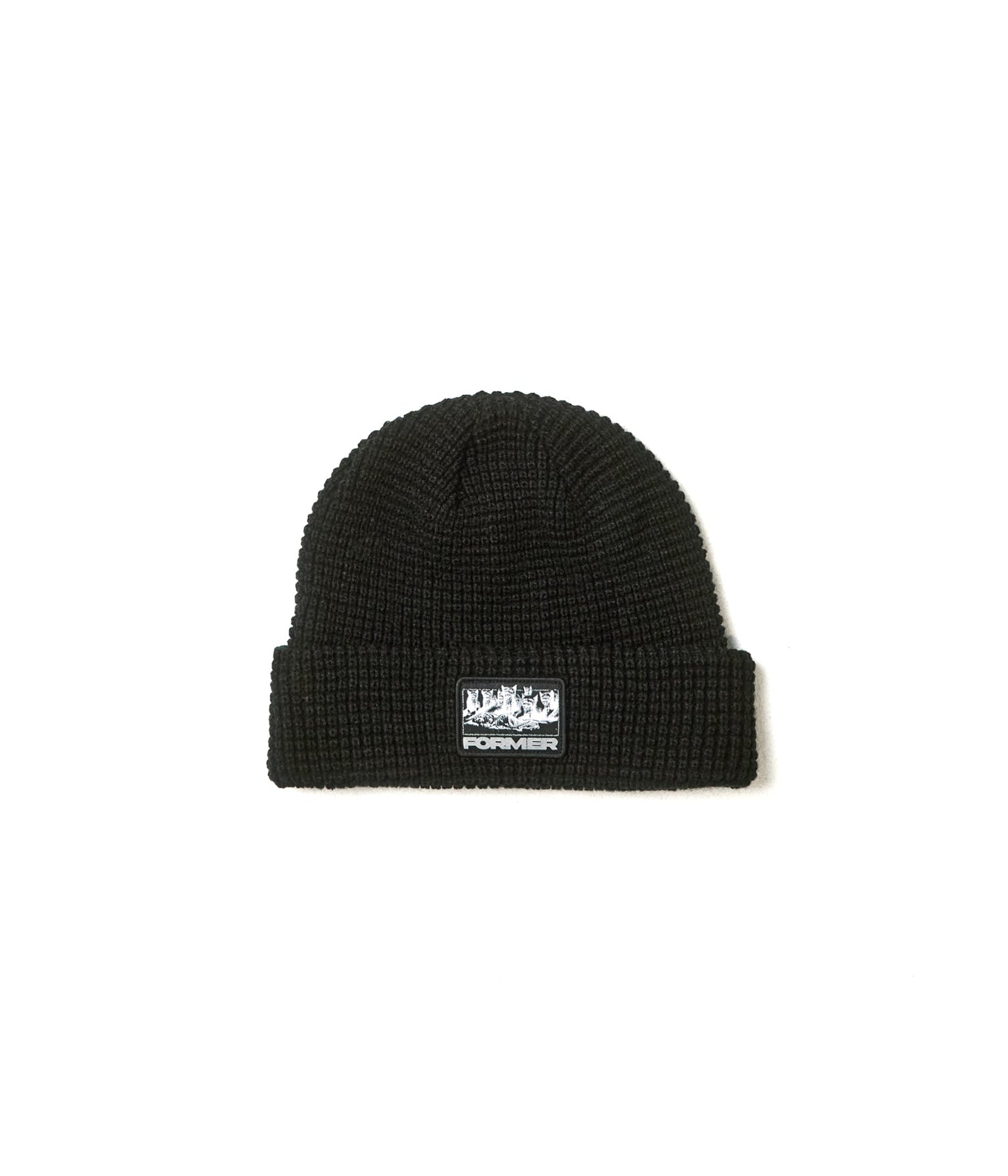 FORMER MERCHANDISE THEATER PATCH BEANIE BLACK