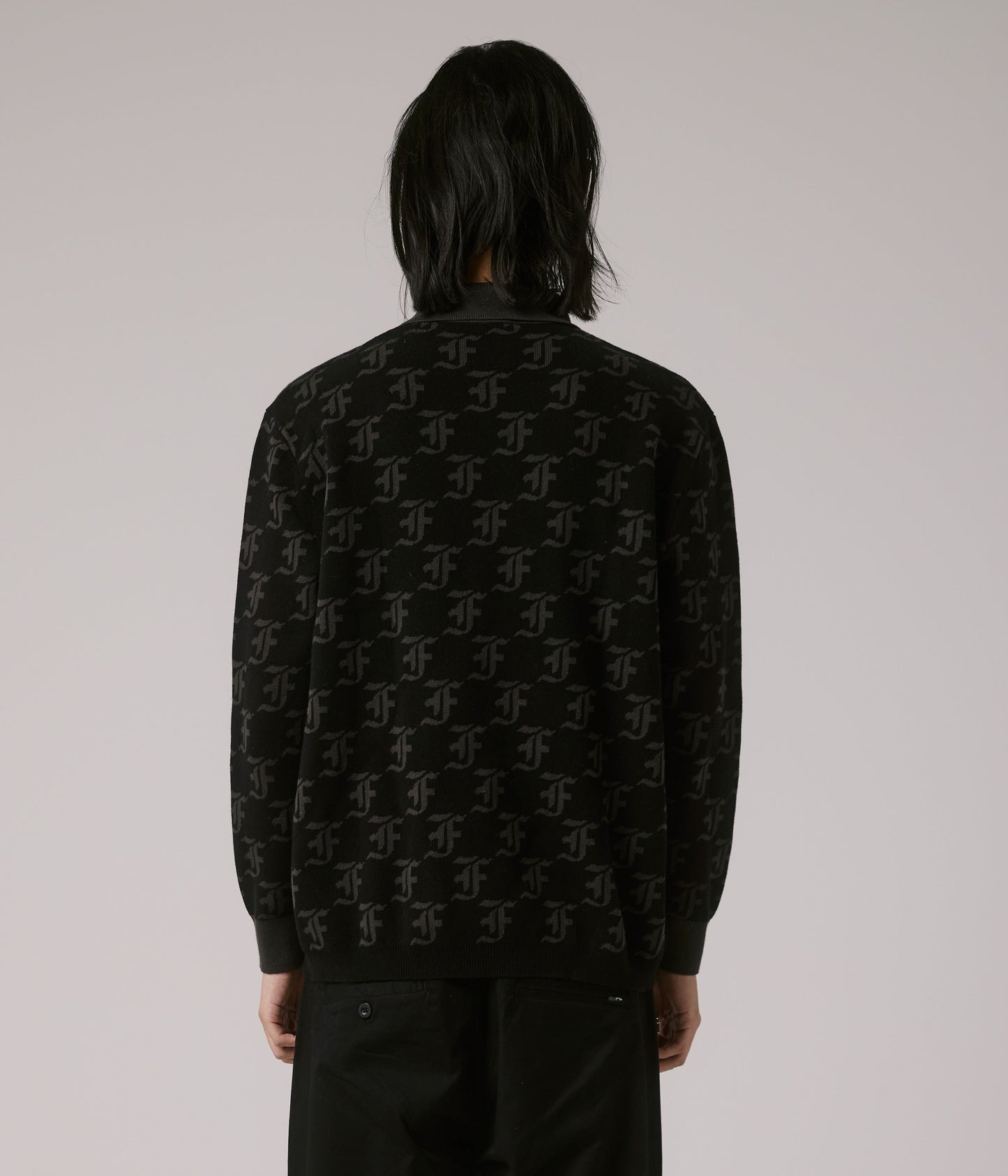 FORMER MERCHANDISE SYNOPTIC LS POLO BLACK