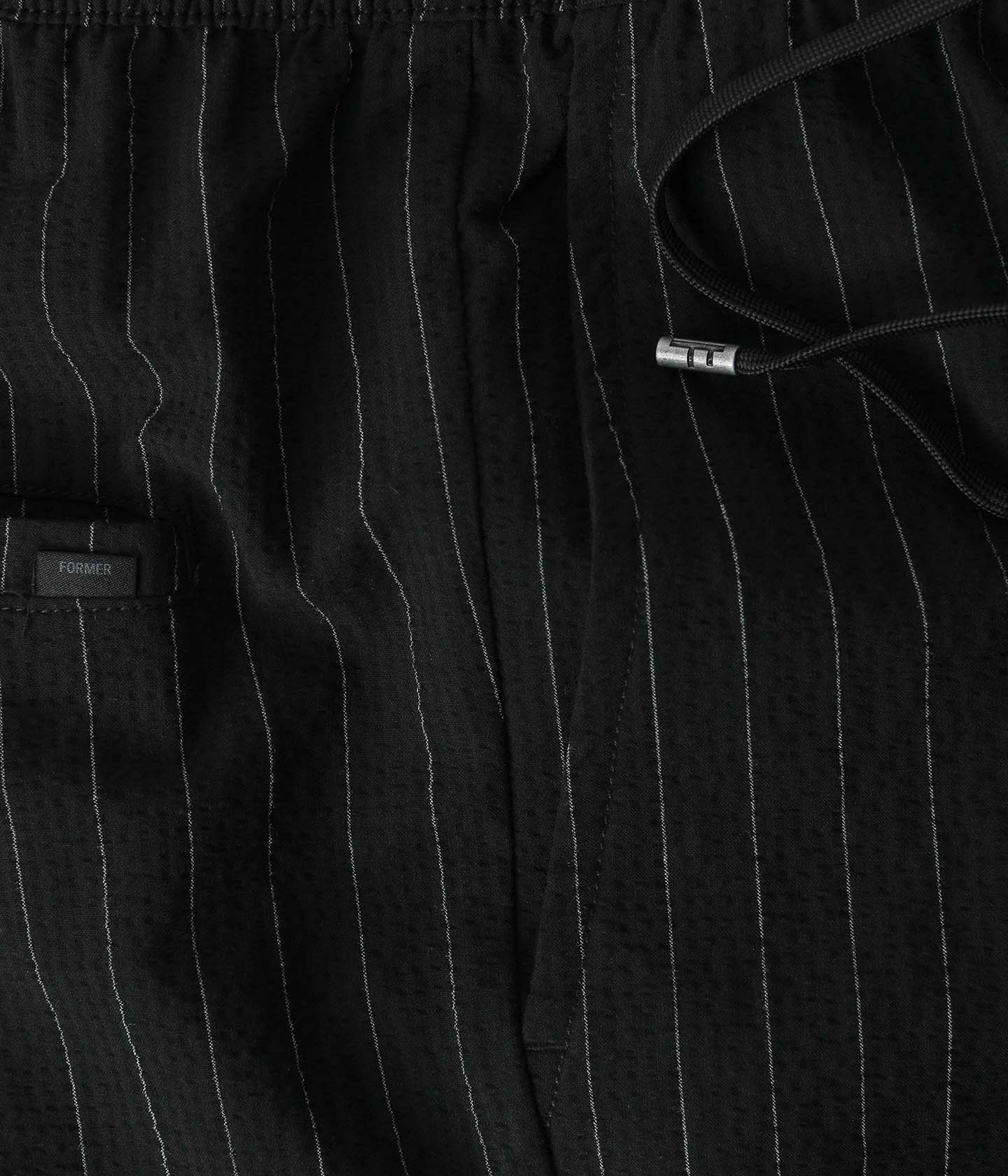 PRAYER PINSTRIPE WALKSHORT // BLACK