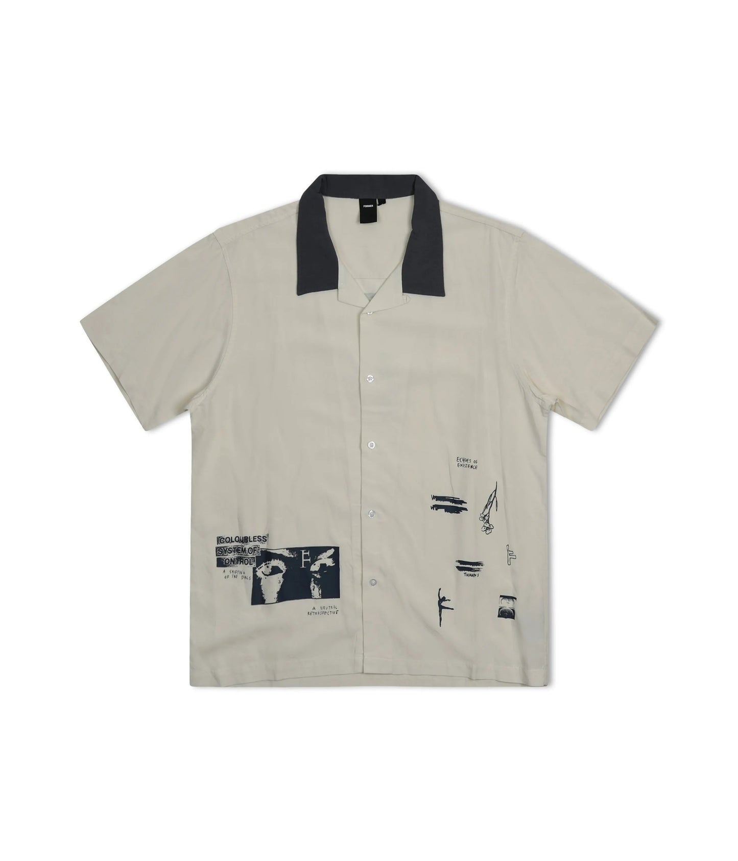 Former Merchandise - MARILYN SHIFTING SS SHIRT - BONE STEEL - ARROW & BEAST