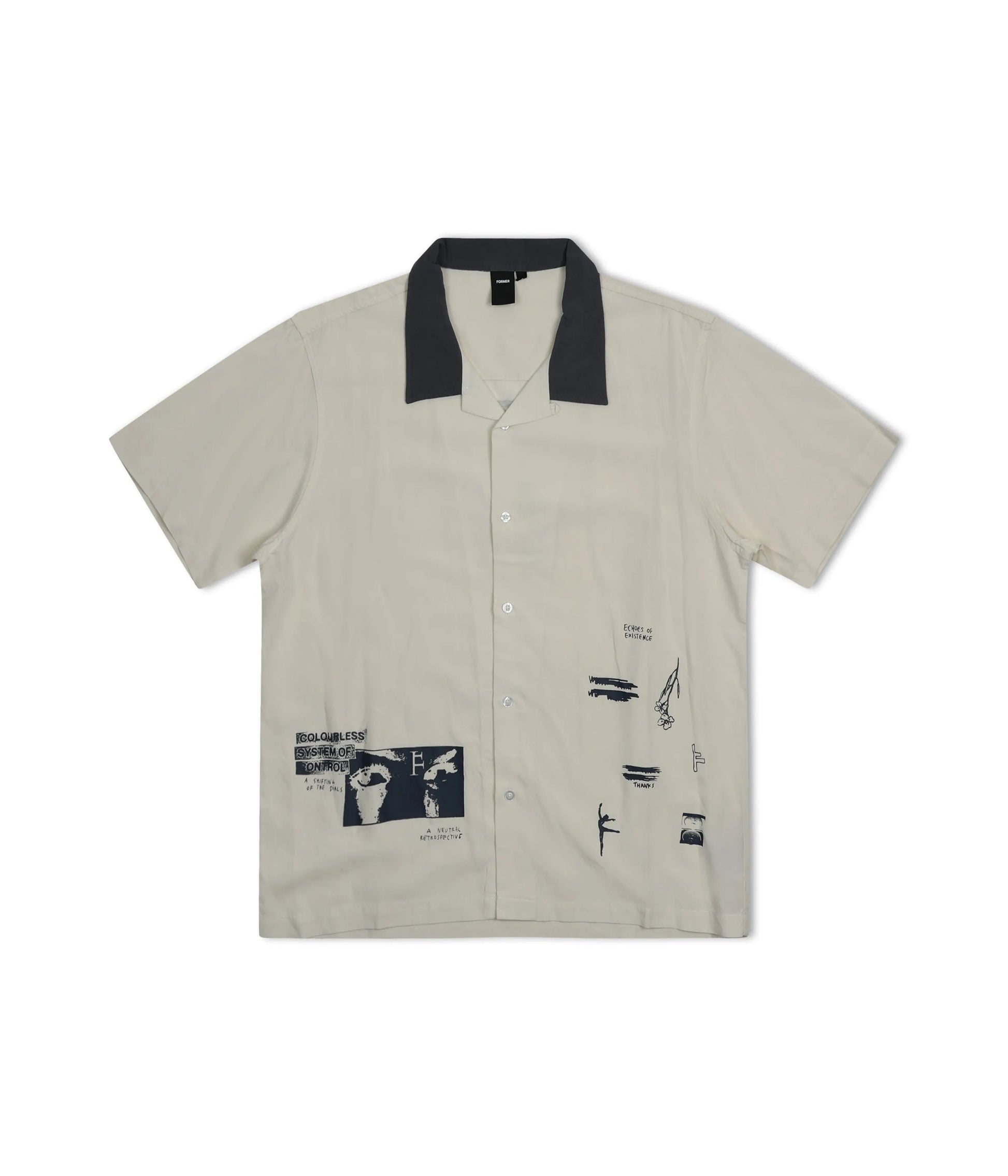 Former Merchandise - MARILYN SHIFTING SS SHIRT - BONE STEEL - ARROW & BEAST