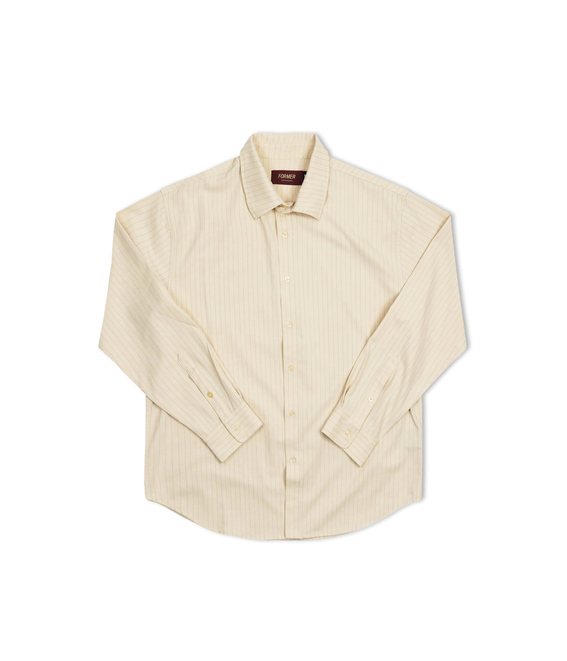 Former Merchandise - VIVIAN LS STRIPE SHIRT - CREME STRIPE - ARROW & BEAST