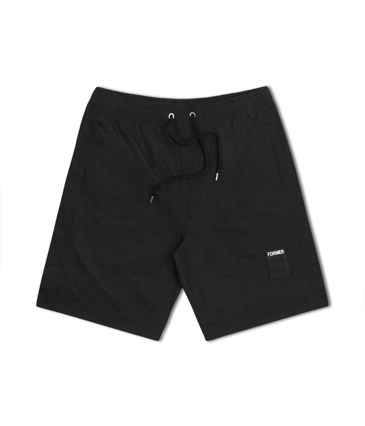 Former Merchandise - SWANS BAGGY SWIM TRUNK - BLACK - ARROW & BEAST