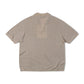 Former Merchandise - OPEN COLLAR KNIT POLO - Oat - ARROW & BEAST