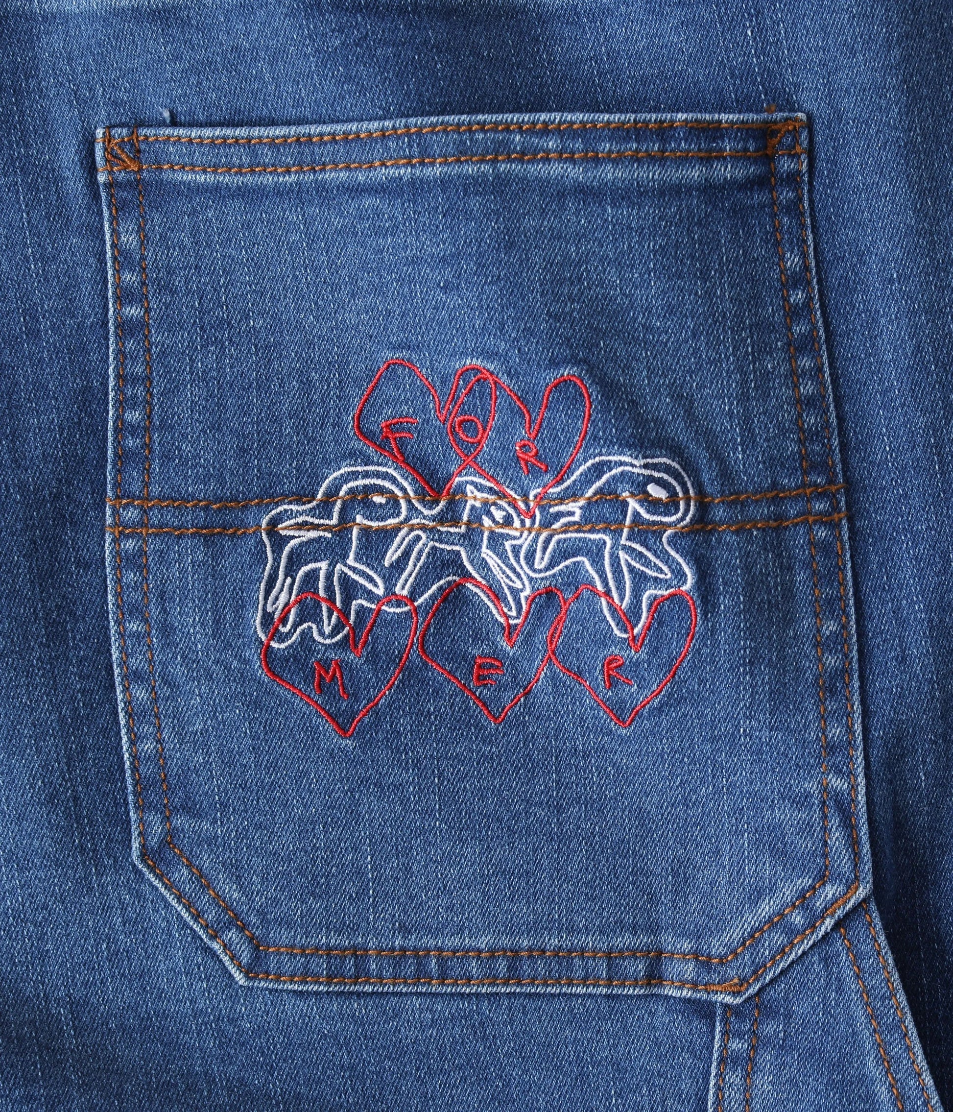 Former Merchandise - DISTEND DENIM WALKSHORT - Dark Blue Denim - ARROW & BEAST