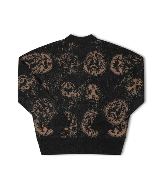 Former Merchandise Brainscan Cardigan Black Mushromm - ARROW & BEAST