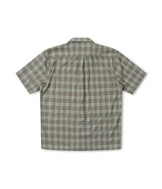 Former Merchandise - MANNERS CHECK SS SHIRT - GREEN BROWN - ARROW & BEAST
