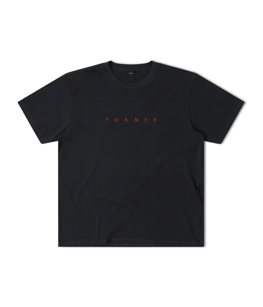 Former Merchandise Susupend OS Tee Washed Black - ARROW & BEAST