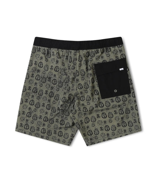 Former Merchandise - SWANS RUMINATION SWIM TRUNK - BLACK SAGE - ARROW & BEAST