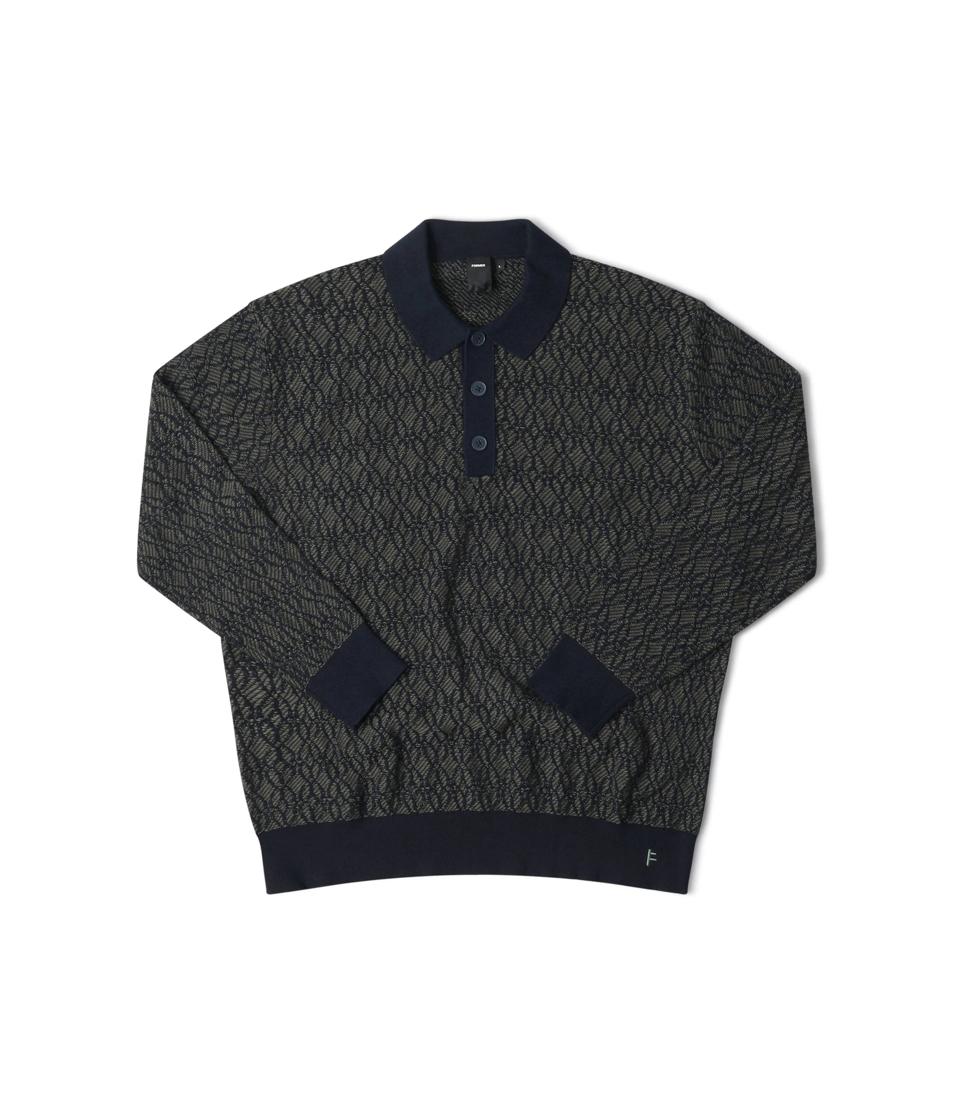 Former Merchandise - EXPANSION KNIT POLO Army Navy - Army Navy - ARROW & BEAST