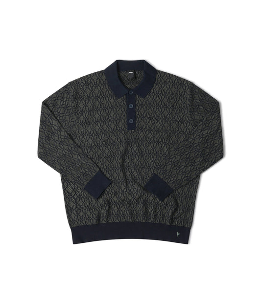 Former Merchandise - EXPANSION KNIT POLO Army Navy - Army Navy - ARROW & BEAST