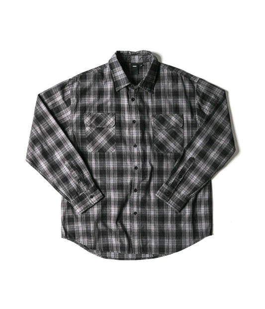 Former Merchandise - VIVIAN PLAID LS SHIRT Shadow - Shadow - ARROW & BEAST