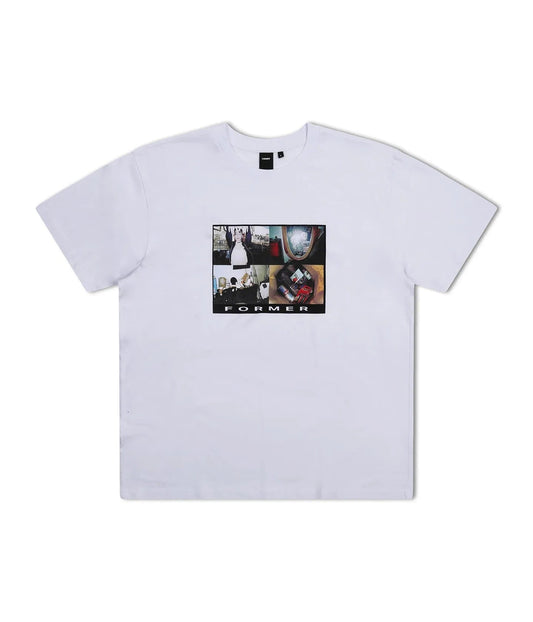 Former Merchandise - 4-UP T-SHIRT - WHITE - ARROW & BEAST