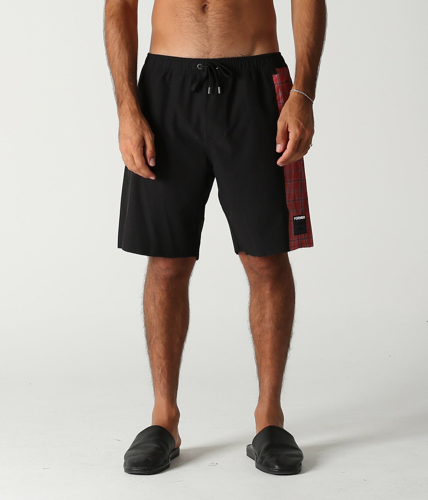 SWANS FRAY SWIM TRUNK // BLACK ORANGE