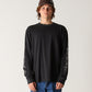 WIRE LS T-SHIRT // WASHED BLACK