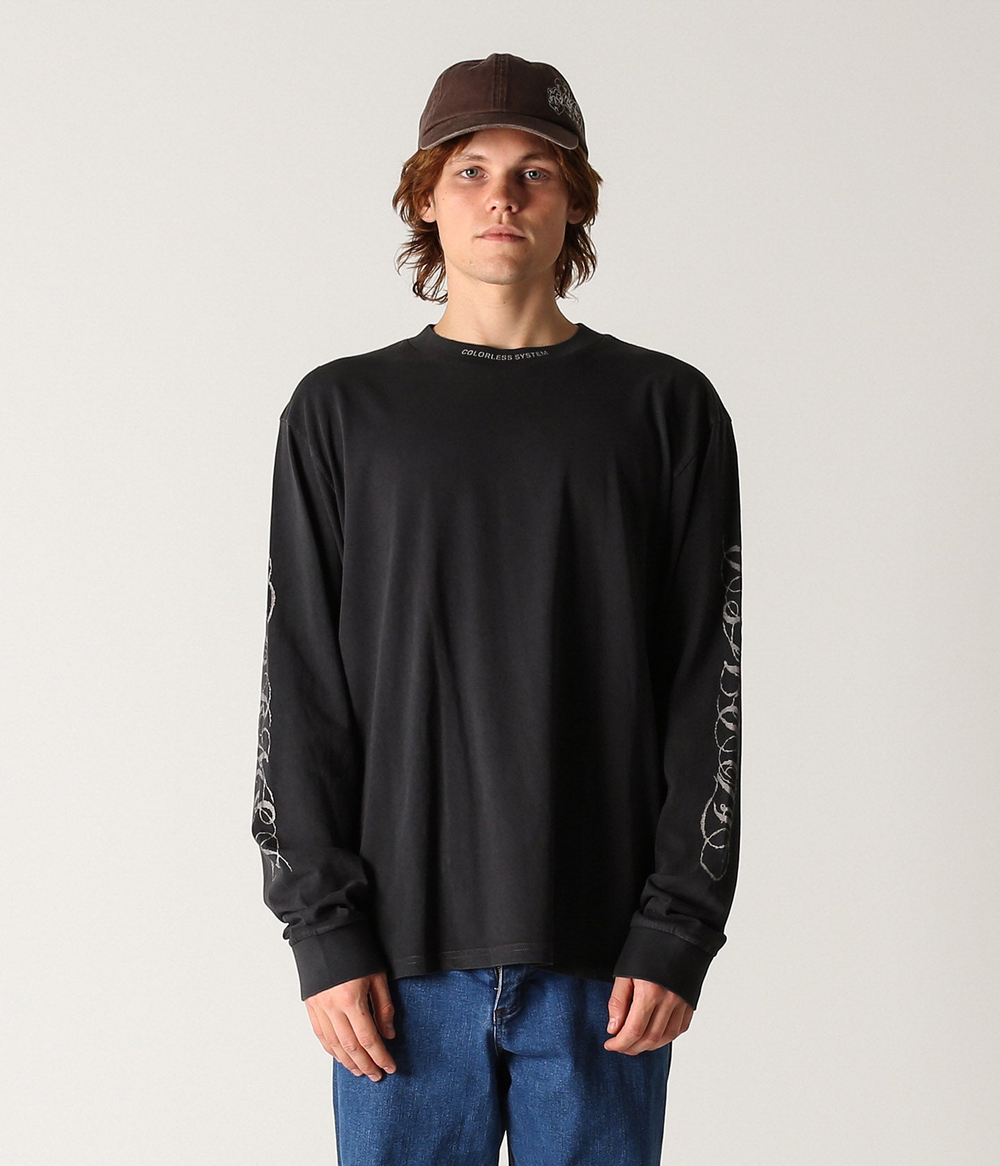 WIRE LS T-SHIRT // WASHED BLACK