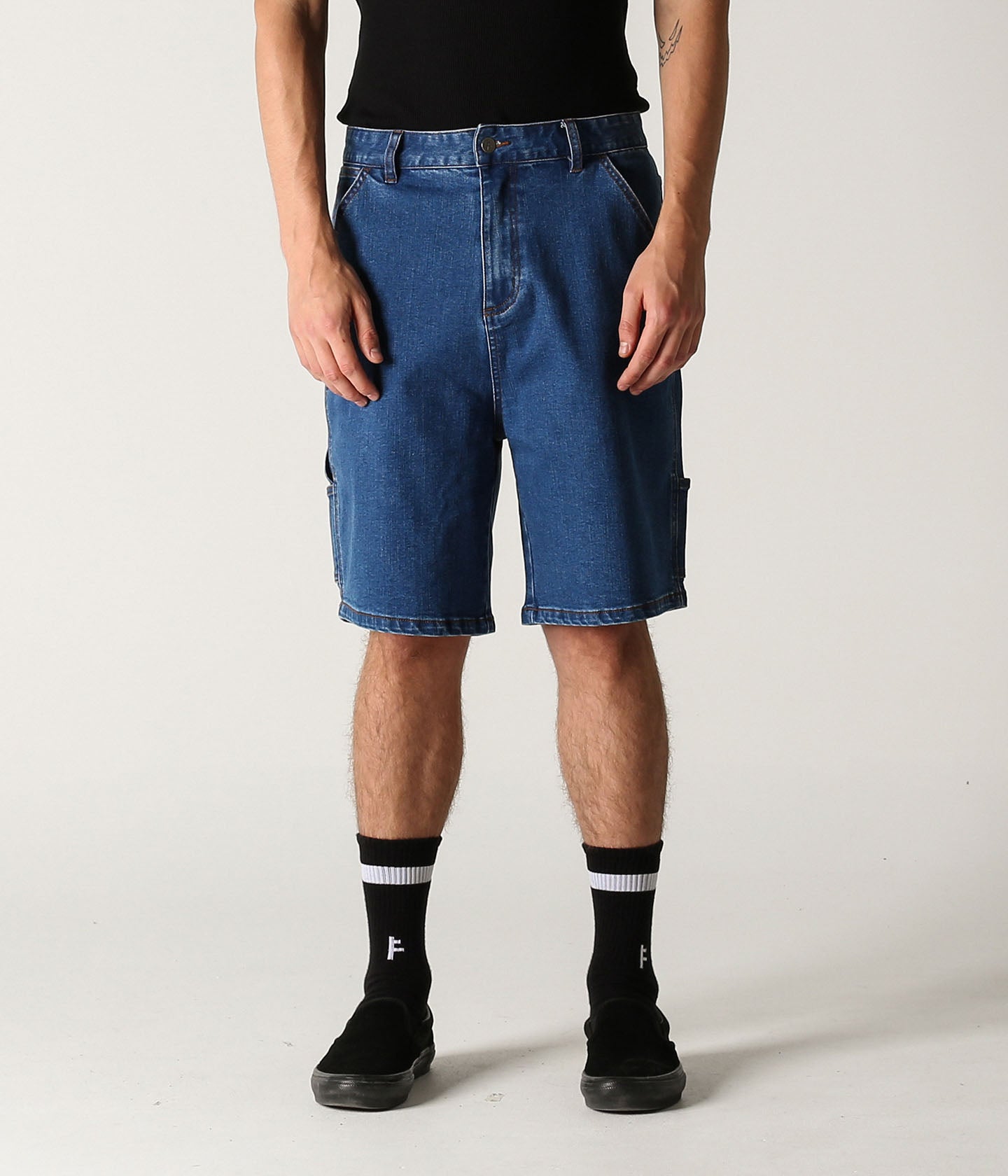 DISTEND DENIM WALKSHORT // DARK BLUE DENIM