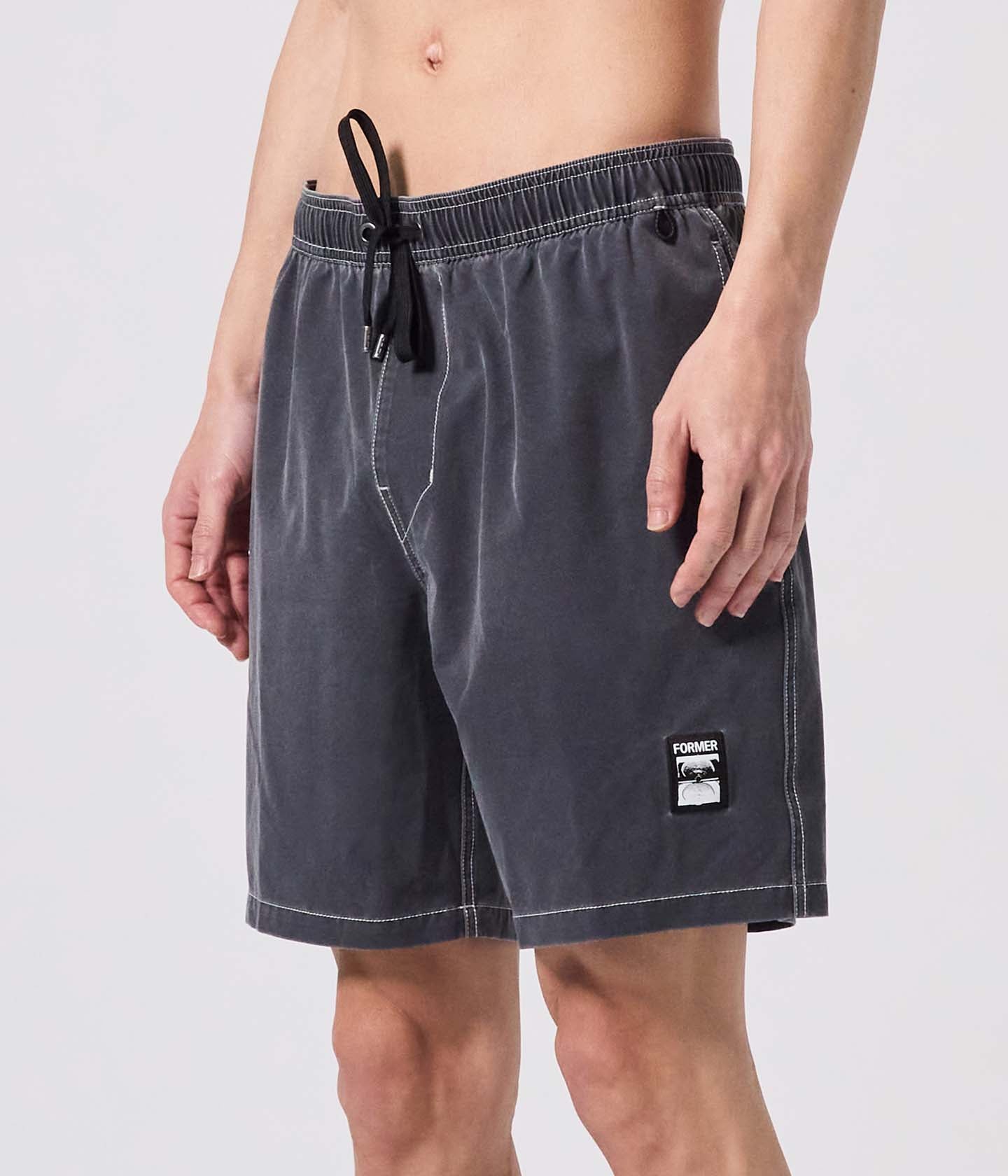 SWANS 18' SWIM TRUNK // BLACK