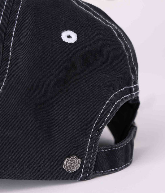 LEGACY ROSE CAP // WASHED BLACK