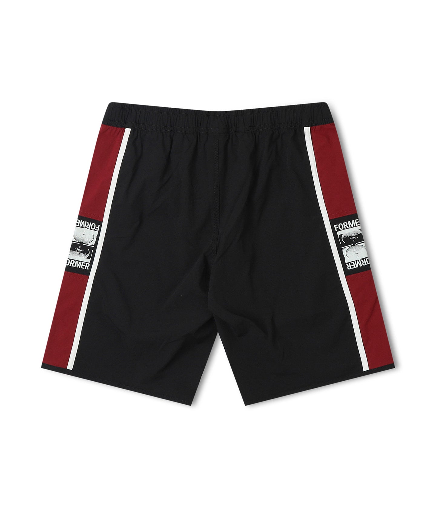 MANNERS 18' SWIM TRUNK // BURGUNDY BLACK