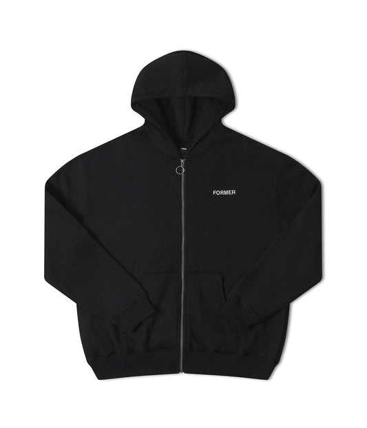 CLIPPINGS FZ HOOD // BLACK