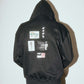 CLIPPINGS FZ HOOD // BLACK