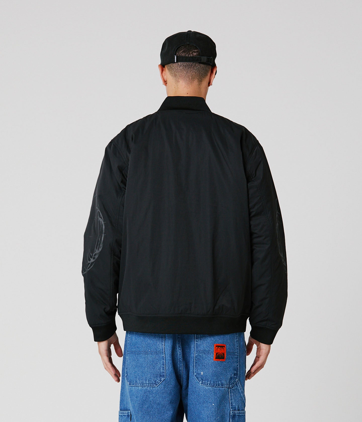 AG VARSITY COIL JACKET // BLACK