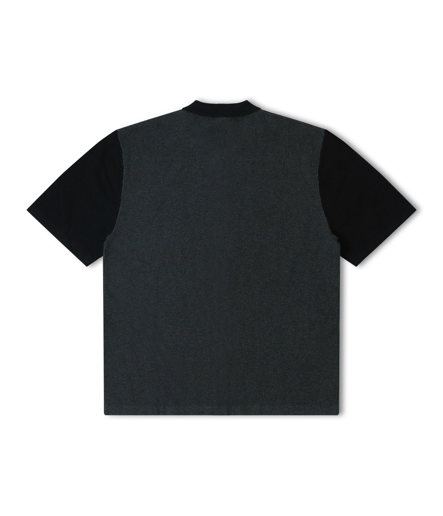 MARILYN KNIT SS SHIRT // BLACK CHARCOAL