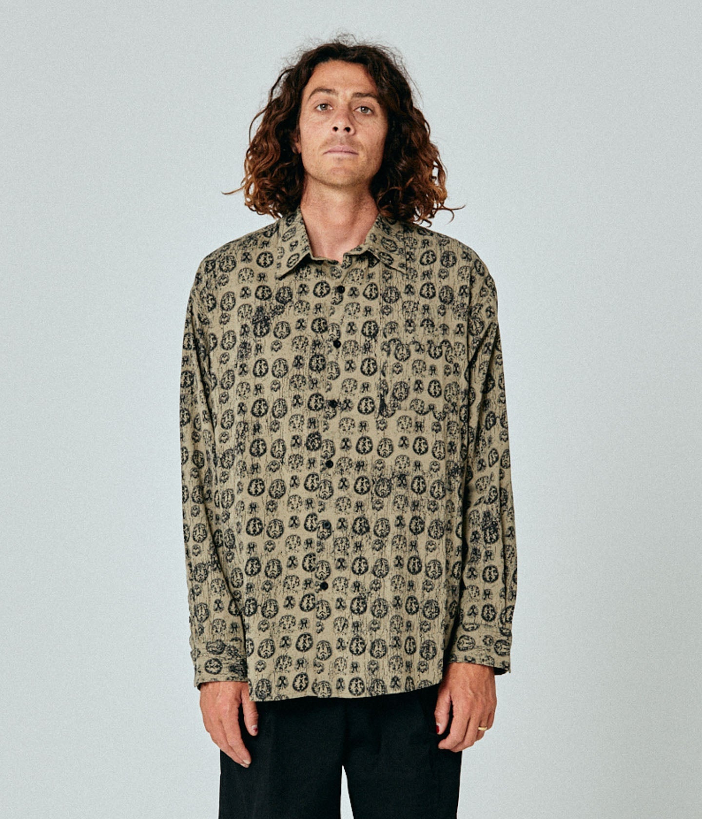 VIVIAN RUMINATION LS SHIRT // SAGE