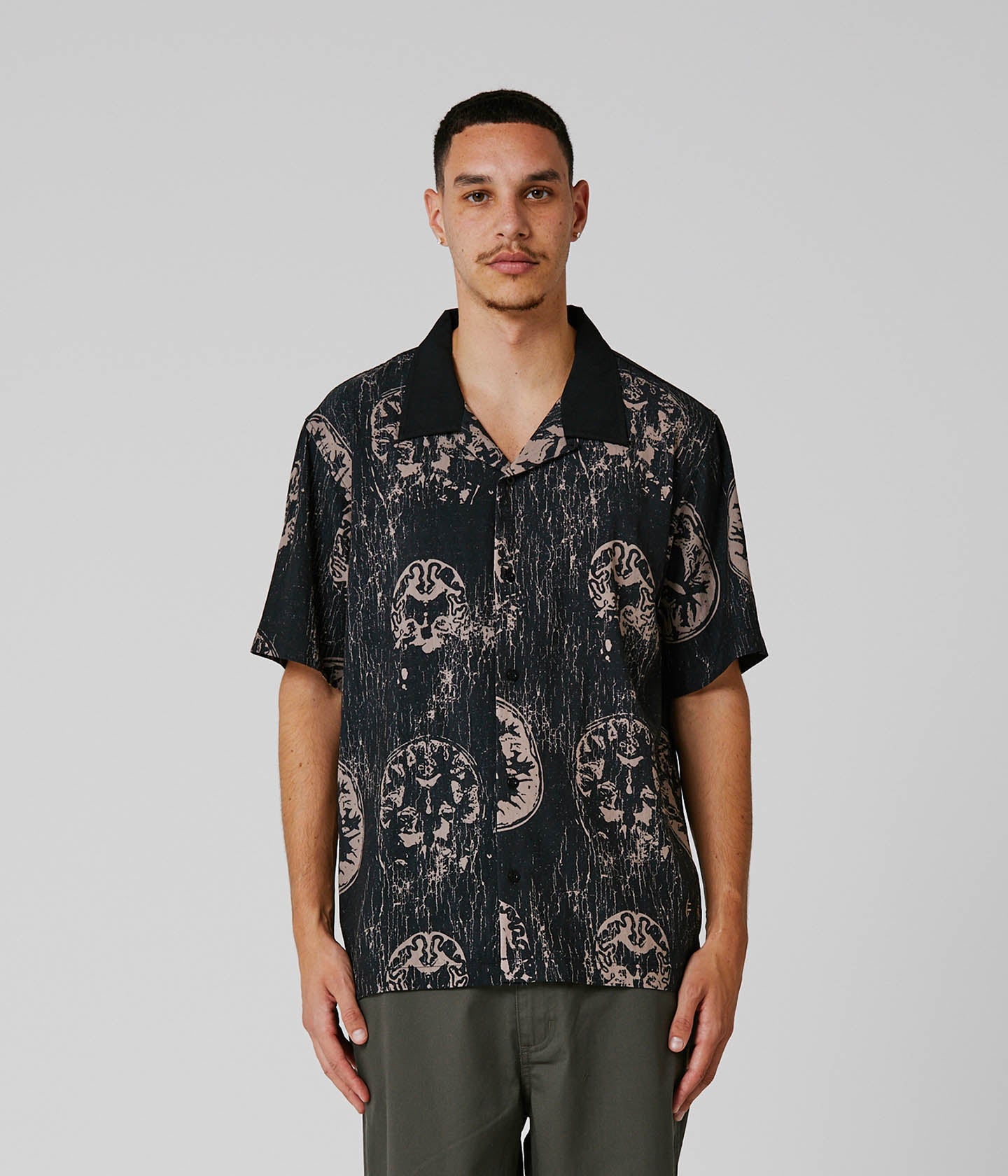 MARILYN BRAINSCAN SS SHIRT // BLACK MUSHROOM