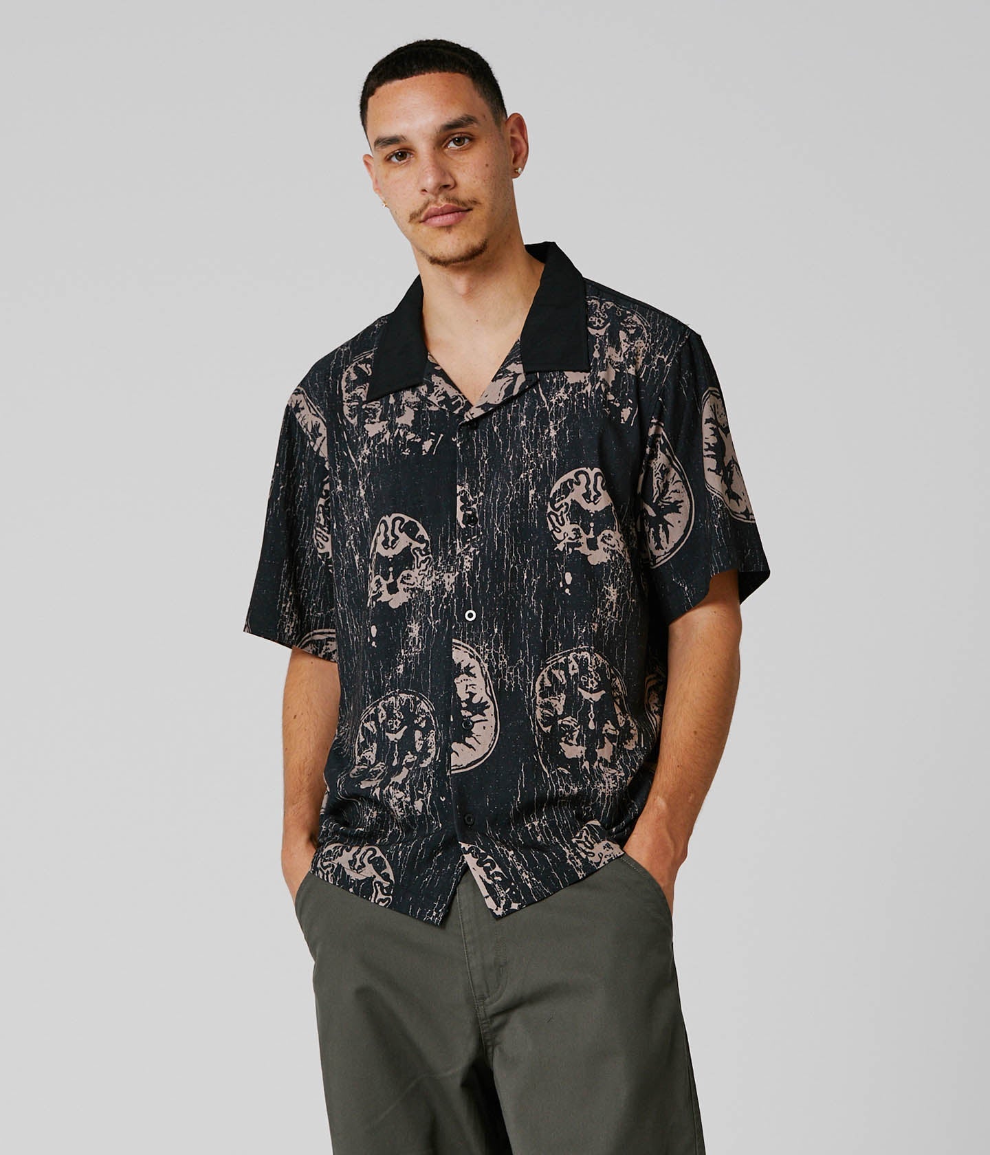 MARILYN BRAINSCAN SS SHIRT // BLACK MUSHROOM